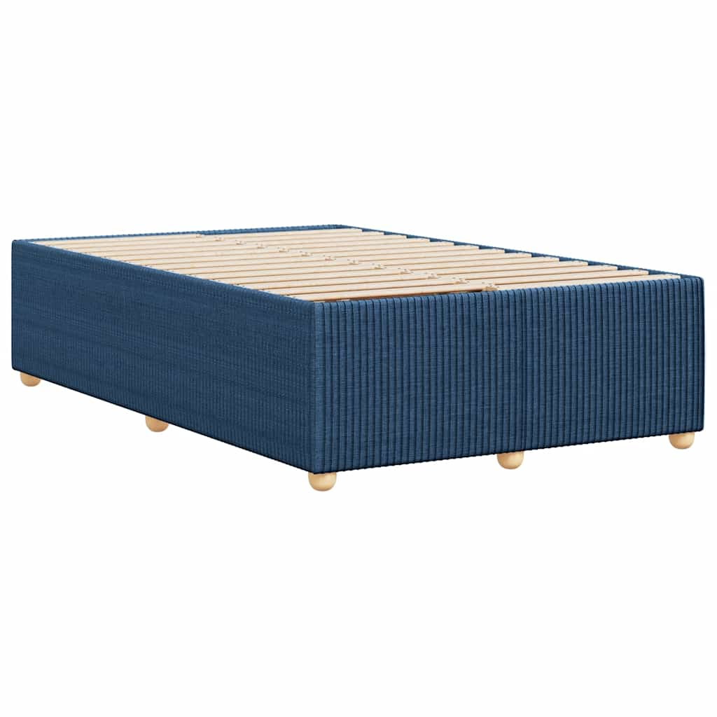 vidaXL Πλαίσιο κρεβατιού χωρίς στρώμα μπλε 120x200cm ύφασμα