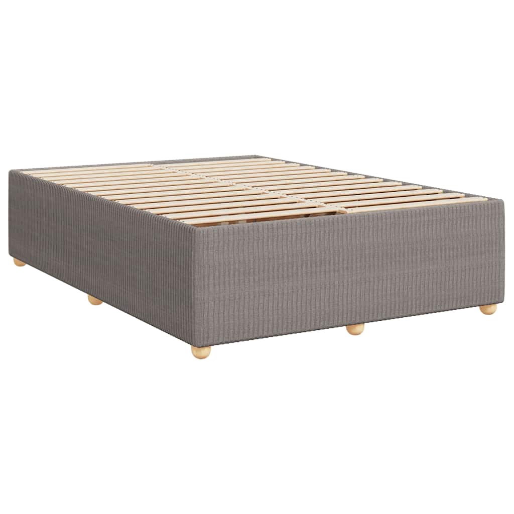 vidaXL Σκελετός Κρεβατιού Χωρίς Στρώμα Taupe 140x200 εκ. Υφασμάτινο