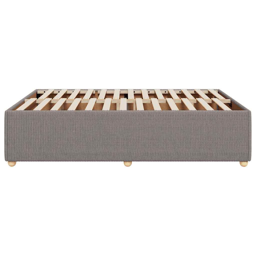 vidaXL Σκελετός Κρεβατιού Χωρίς Στρώμα Taupe 140x200 εκ. Υφασμάτινο