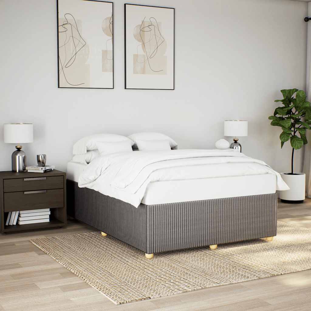 vidaXL Σκελετός Κρεβατιού Χωρίς Στρώμα Taupe 160x200 εκ. Υφασμάτινο