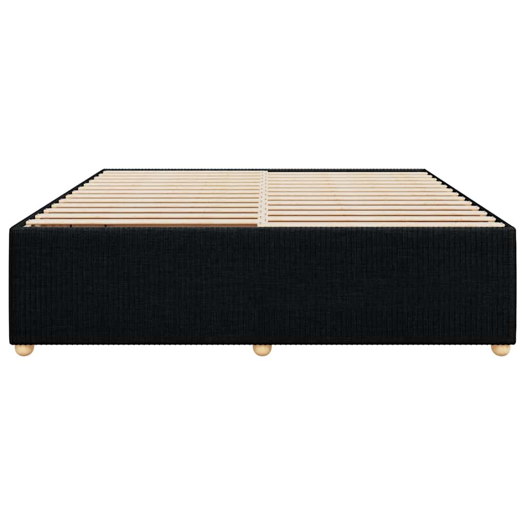 vidaXL Σκελετός Κρεβατιού Χωρίς Στρώμα Μαύρο 180x200 εκ. Υφασμάτινο