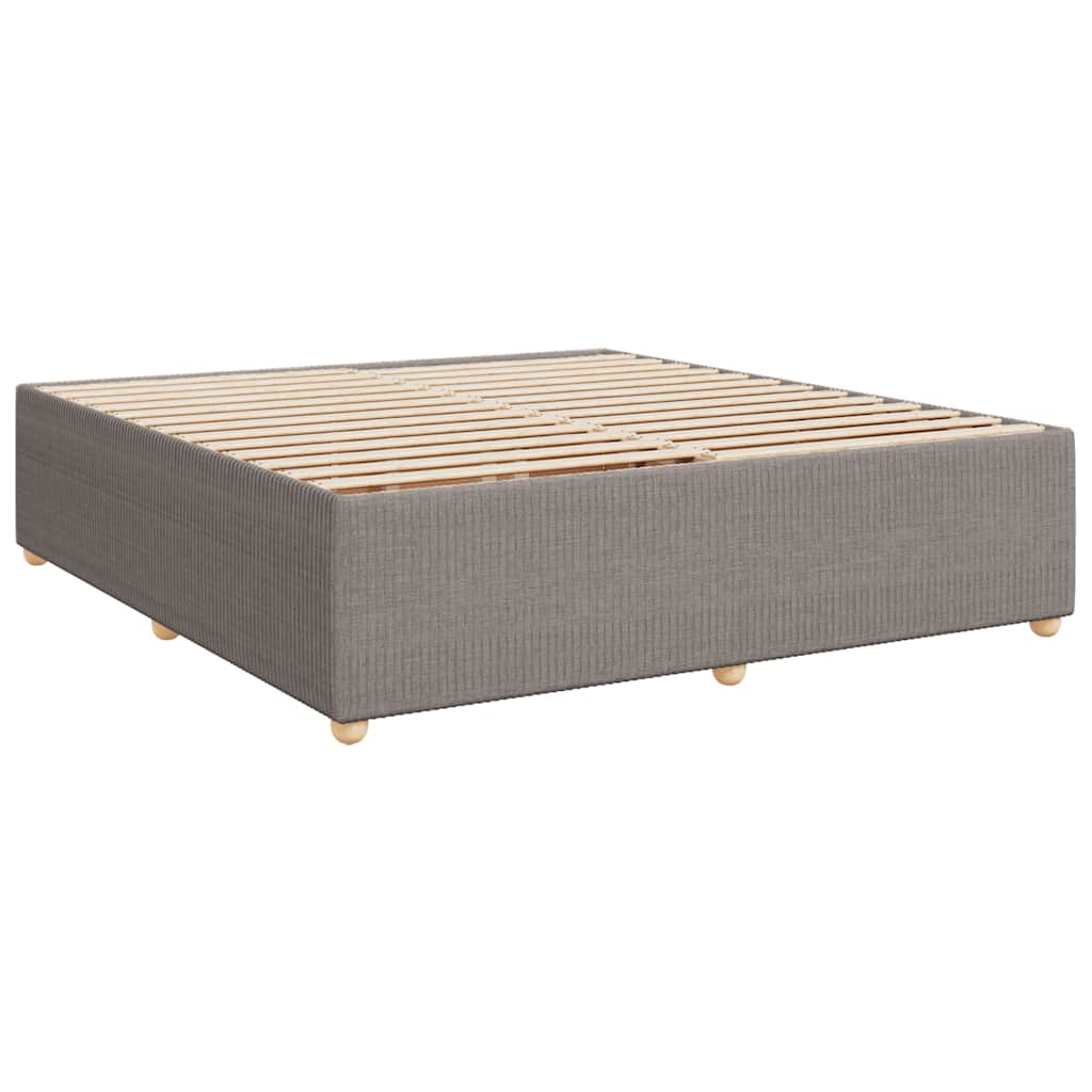 vidaXL Σκελετός Κρεβατιού Χωρίς Στρώμα Taupe 180x200 εκ. Υφασμάτινο