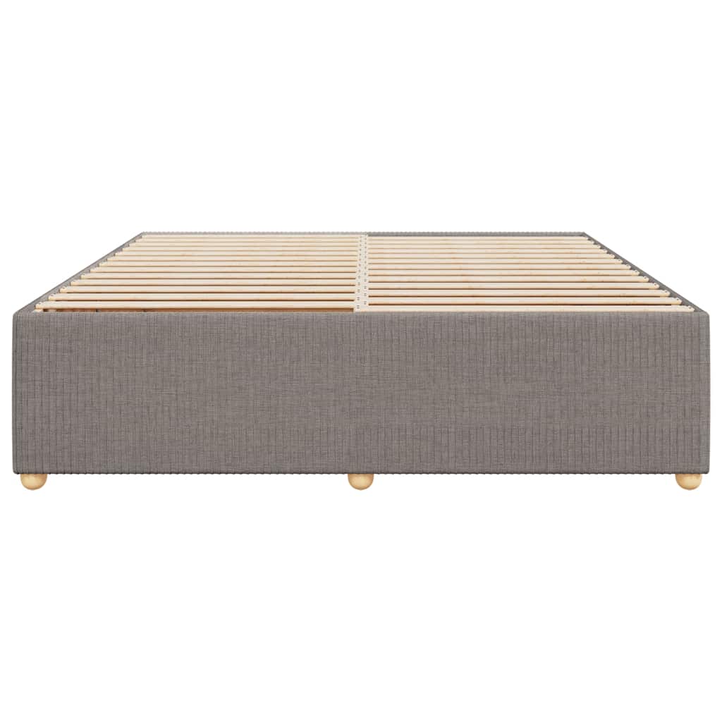 vidaXL Σκελετός Κρεβατιού Χωρίς Στρώμα Taupe 180x200 εκ. Υφασμάτινο