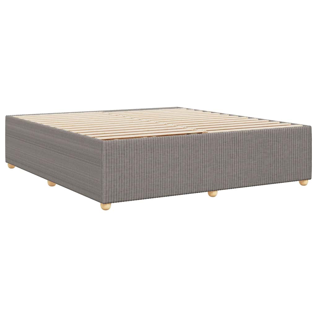 vidaXL Σκελετός Κρεβατιού Χωρίς Στρώμα Taupe 180x200 εκ. Υφασμάτινο
