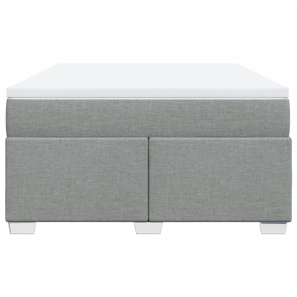 vidaXL Κρεβάτι Boxspring με Στρώμα Αν. Πράσινο 160x200εκ Υφασμάτινο