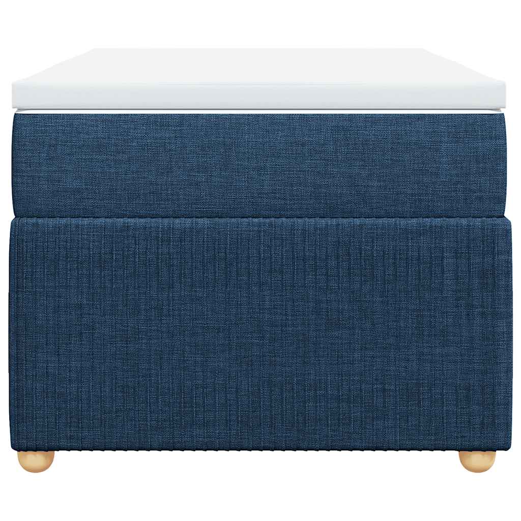 vidaXL Κρεβάτι Boxspring με Στρώμα Μπλε 80x200 εκ. Υφασμάτινο