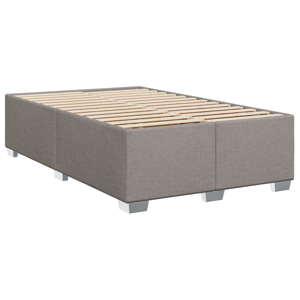 vidaXL Κρεβάτι Boxspring με Στρώμα Taupe 90x190 εκ.Υφασμάτινο