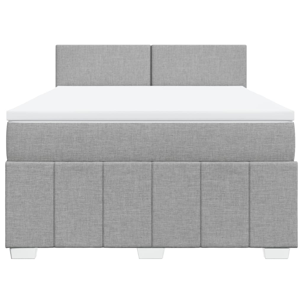 vidaXL Κρεβάτι Boxspring με Στρώμα Αν. Πράσινο 160x200εκ Υφασμάτινο