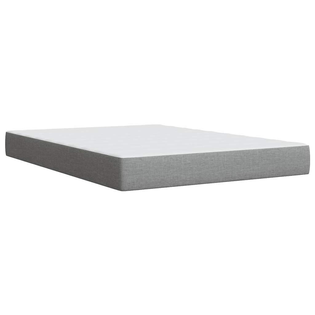 vidaXL Κρεβάτι Boxspring με Στρώμα Αν. Πράσινο 160x200εκ Υφασμάτινο