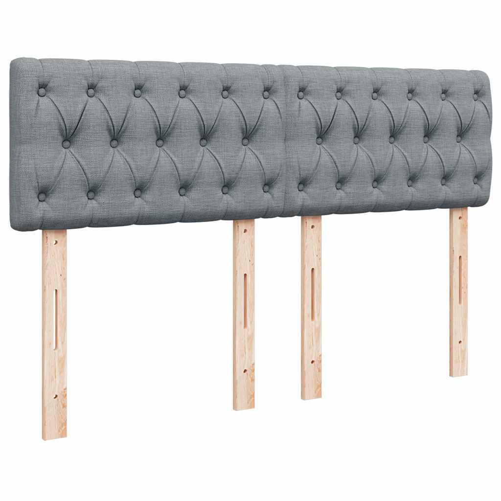 vidaXL Κρεβάτι Boxspring με Στρώμα Αν. Πράσινο 160x200εκ Υφασμάτινο