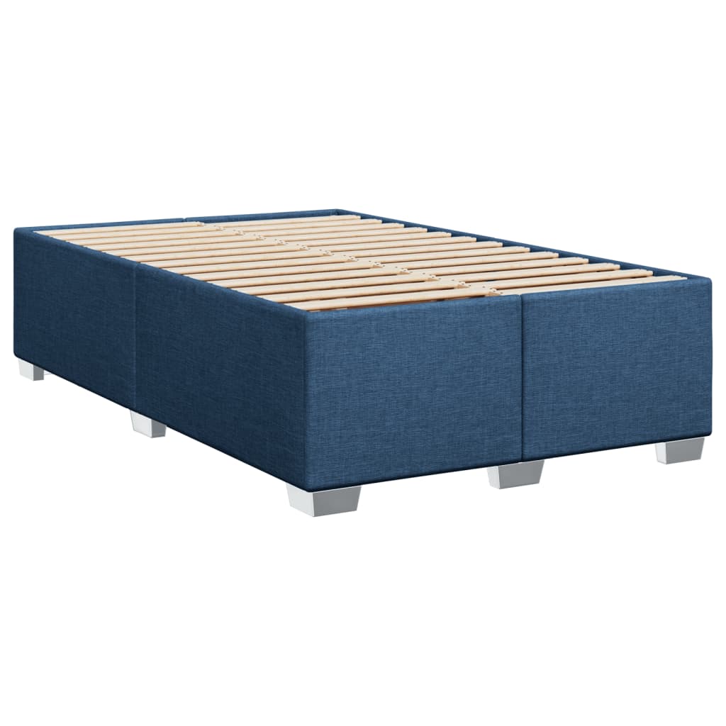 vidaXL Κρεβάτι Boxspring με Στρώμα Μπλε 80x200 εκ. Υφασμάτινο