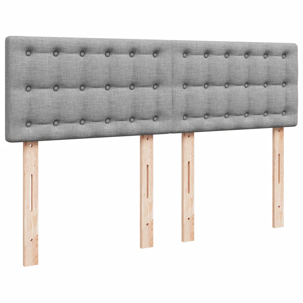 vidaXL Κρεβάτι Boxspring με Στρώμα Αν. Πράσινο 160x200εκ Υφασμάτινο