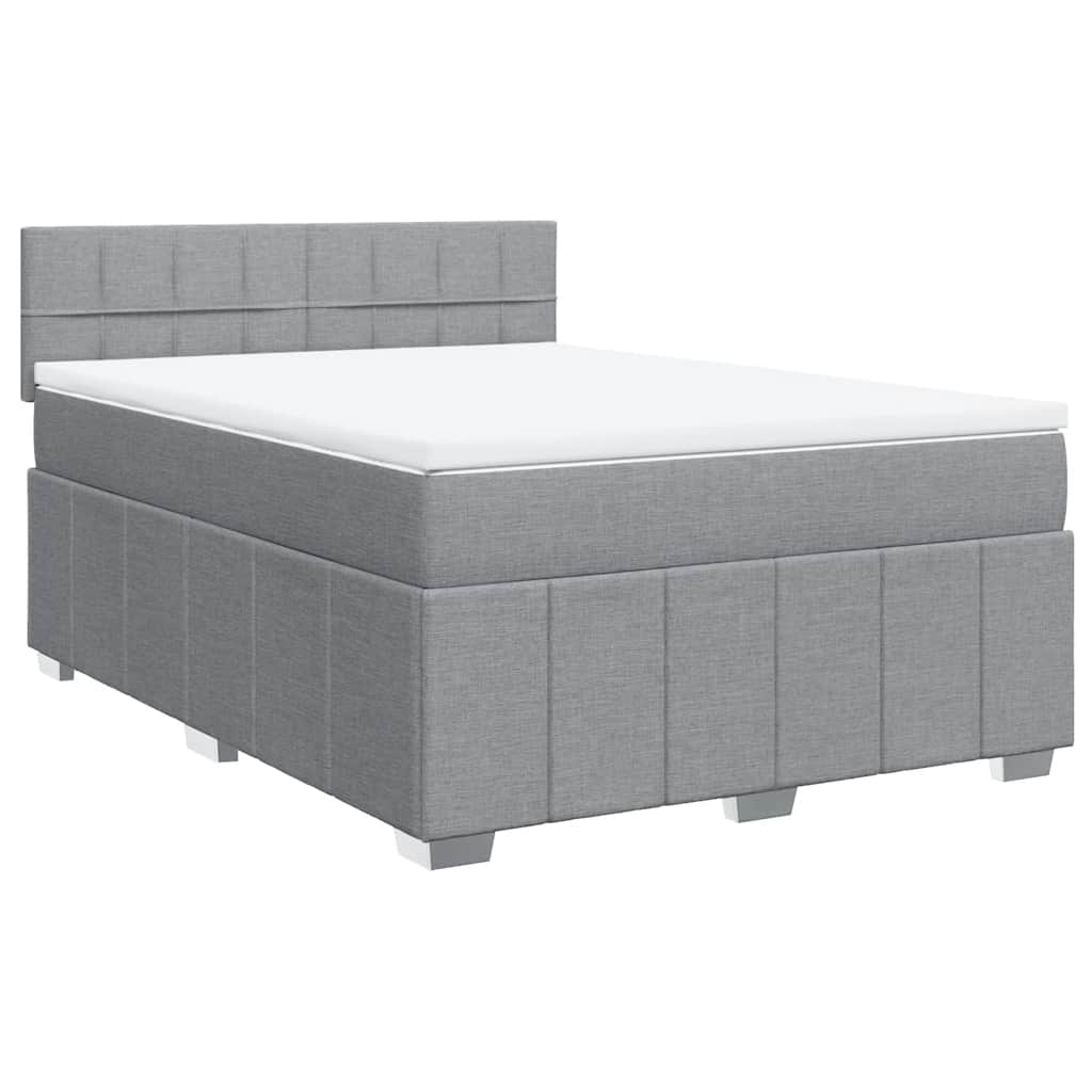vidaXL Κρεβάτι Boxspring με Στρώμα Αν. Πράσινο 160x200εκ Υφασμάτινο