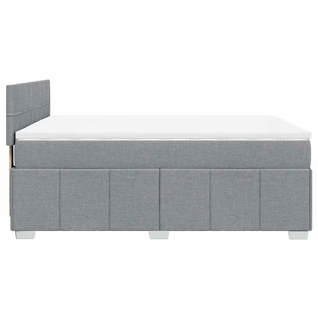 vidaXL Κρεβάτι Boxspring με Στρώμα Αν. Πράσινο 160x200εκ Υφασμάτινο