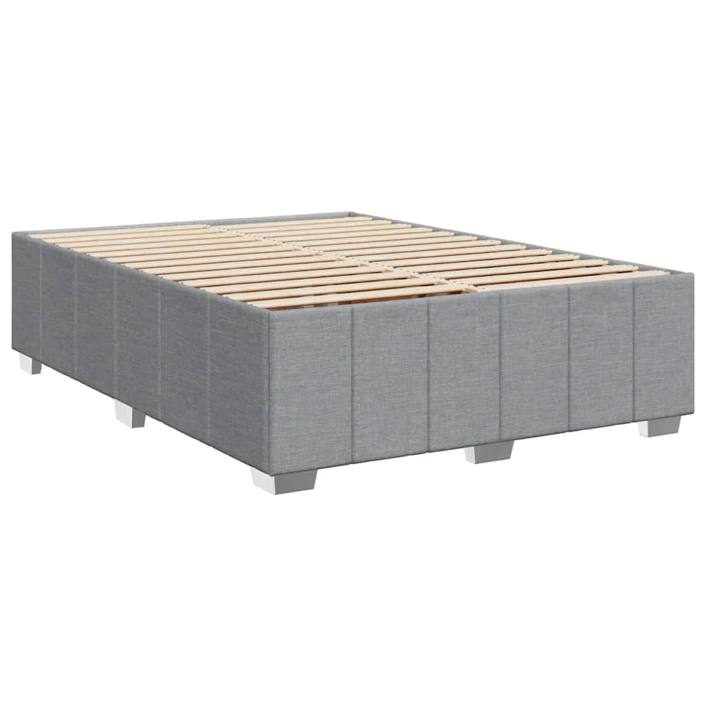 vidaXL Κρεβάτι Boxspring με Στρώμα Αν. Πράσινο 160x200εκ Υφασμάτινο