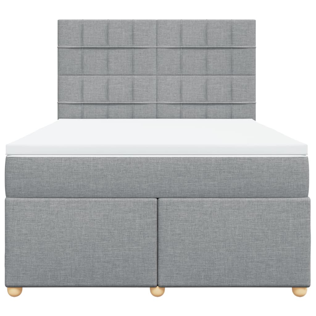 vidaXL Κρεβάτι Boxspring με Στρώμα Αν. Πράσινο 160x200εκ Υφασμάτινο