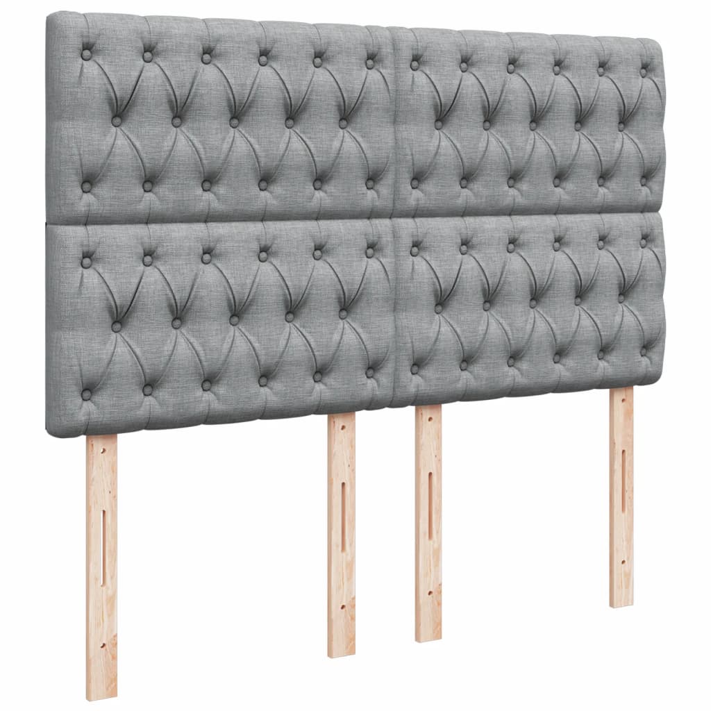 vidaXL Κρεβάτι Boxspring με Στρώμα Αν. Πράσινο 160x200εκ Υφασμάτινο