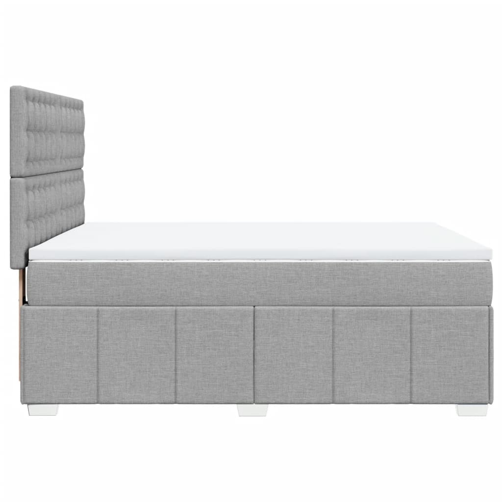 vidaXL Κρεβάτι Boxspring με Στρώμα Αν. Πράσινο 160x200εκ Υφασμάτινο