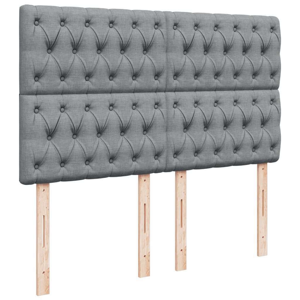 vidaXL Κρεβάτι Boxspring με Στρώμα Αν. Πράσινο 160x200εκ Υφασμάτινο