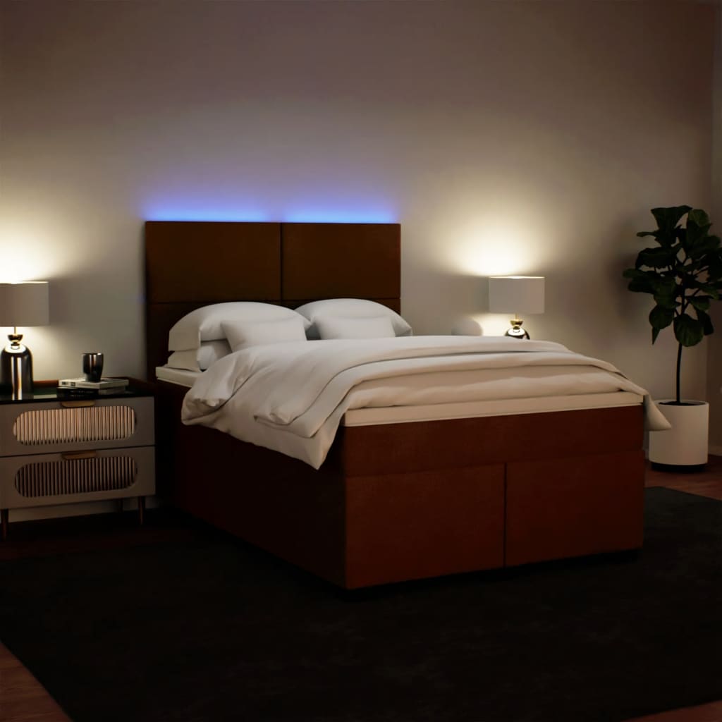 vidaXL Κρεβάτι Boxspring με Στρώμα Ροζ 140x200 εκ. Βελούδινο