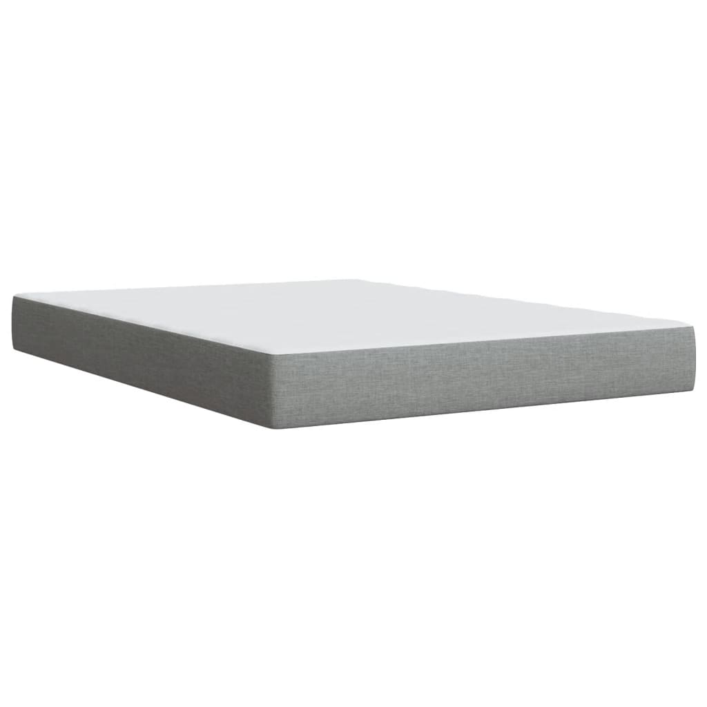 vidaXL Κρεβάτι Boxspring με Στρώμα Αν. Πράσινο 160x200εκ Υφασμάτινο