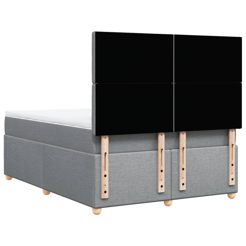 vidaXL Κρεβάτι Boxspring με Στρώμα Αν. Πράσινο 160x200εκ Υφασμάτινο