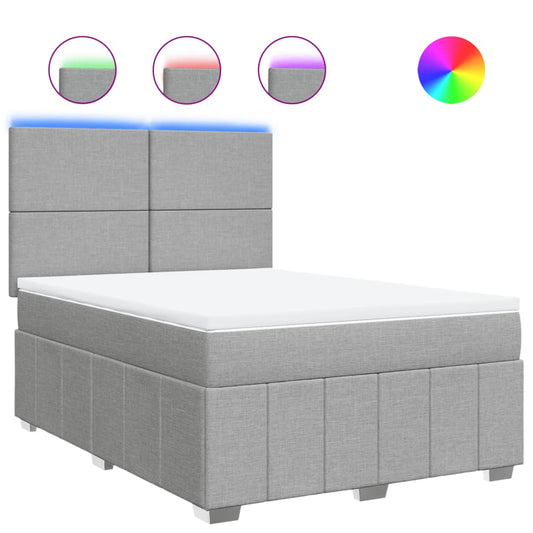 vidaXL Κρεβάτι Boxspring με Στρώμα Αν. Πράσινο 160x200εκ Υφασμάτινο