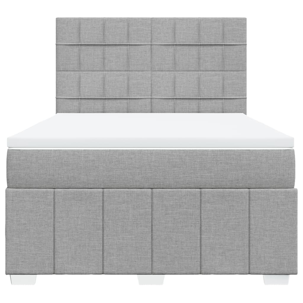 vidaXL Κρεβάτι Boxspring με Στρώμα Αν. Πράσινο 160x200εκ Υφασμάτινο