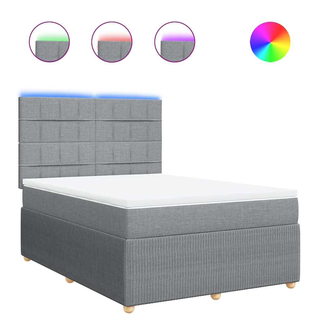 vidaXL Κρεβάτι Boxspring με Στρώμα Αν. Πράσινο 160x200εκ Υφασμάτινο