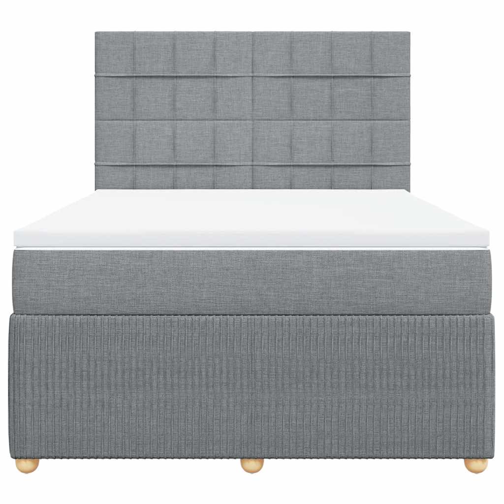 vidaXL Κρεβάτι Boxspring με Στρώμα Αν. Πράσινο 160x200εκ Υφασμάτινο