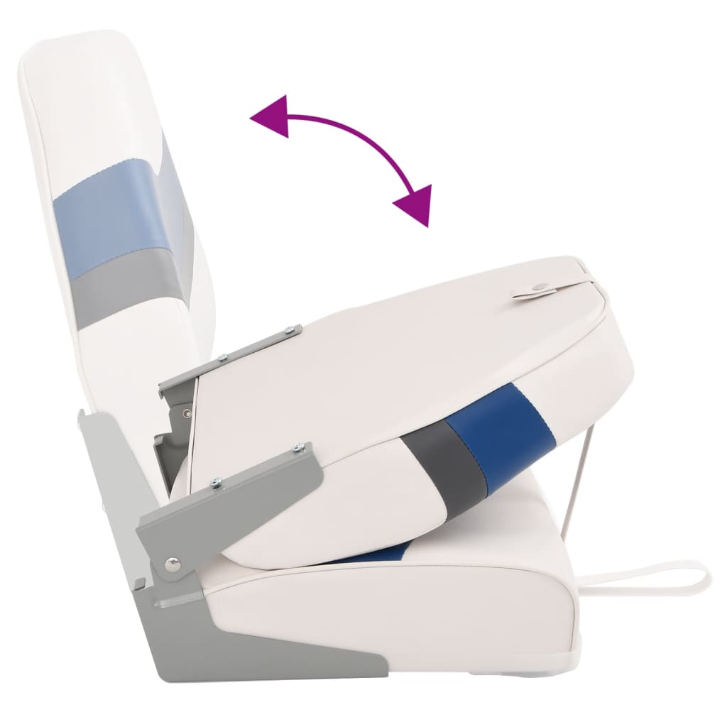 vidaXL Κάθισμα Σκάφους Πτυσσόμενο με Ψηλή Πλάτη 44x38x55 εκ.