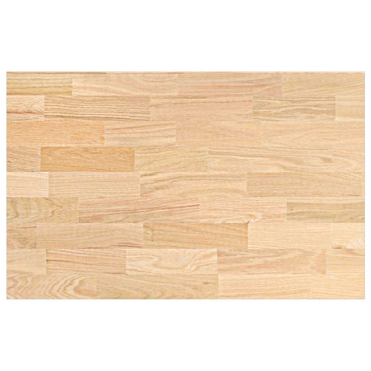 vidaXL πάγκος εργασίας κουζίνας 100x63,5x2,7 εκ. στερεό δρυς ορθογώνιο