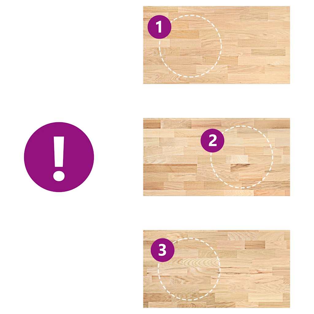 vidaXL πάγκος εργασίας κουζίνας 120x63,5x2,7 εκ. στερεό δρυς ορθογώνιο