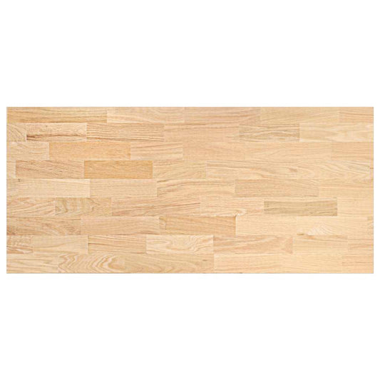 vidaXL πάγκος εργασίας κουζίνας 140x63,5x2,7 εκ. στερεό δρυς ορθογώνιο