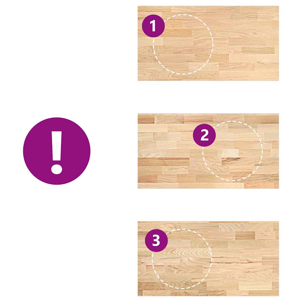 vidaXL πάγκος εργασίας κουζίνας 120x63,5x4 εκ. στερεό δρυς ορθογώνιο