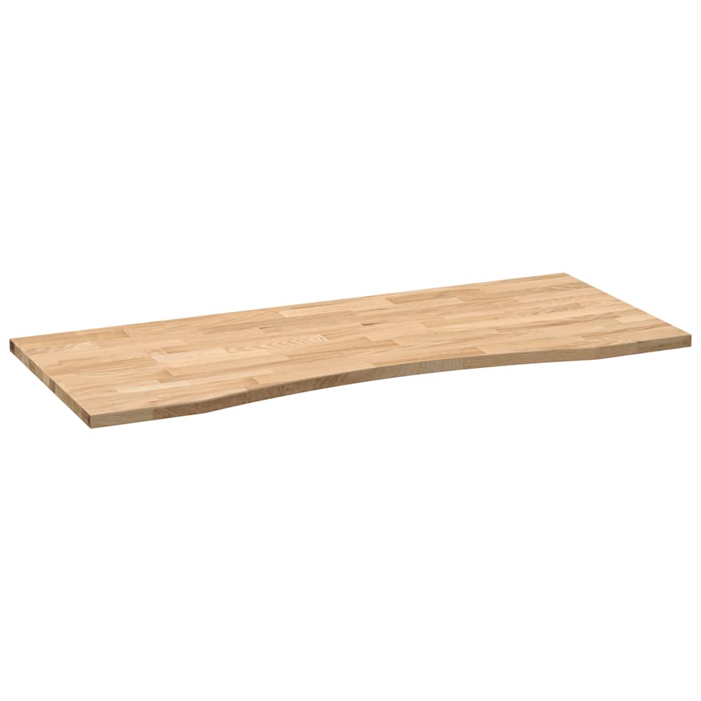 vidaXL Επιφάνεια Γραφείου Ορθογώνια 120x50x2,5 εκ. από Μασίφ Ξύλο Δρυός