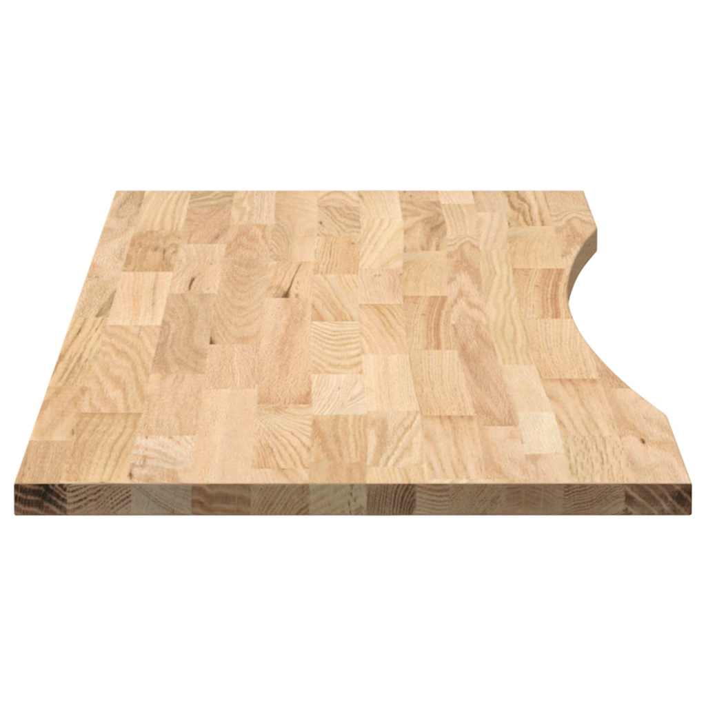 vidaXL Επιφάνεια Γραφείου Ορθογώνια 120x50x2,5 εκ. από Μασίφ Ξύλο Δρυός