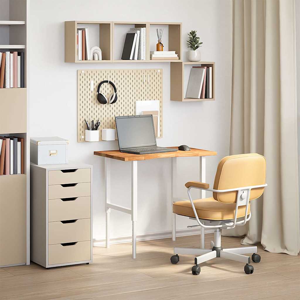 vidaXL Επιφάνεια Τραπεζιού Ορθογώνιος 80x60x2,5 εκ. Μασίφ Ξύλο Δρυός