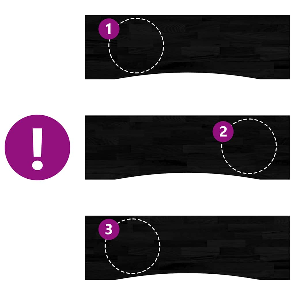 vidaXL Επιφάνεια Τραπεζιού Ορθογώνιος 160x50x2,5 εκ. Μασίφ Ξύλο Δρυός