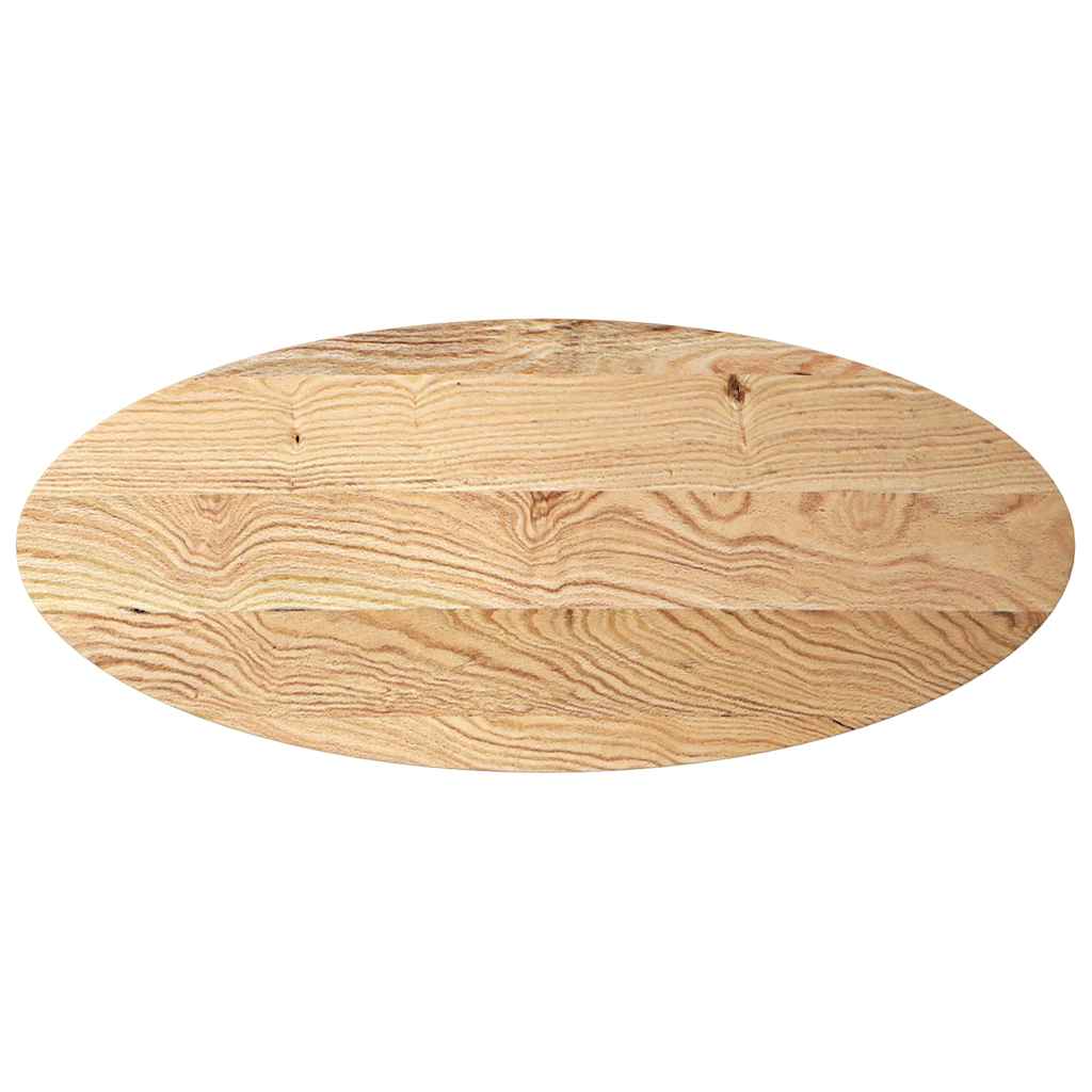 vidaXL Επιτραπέζια επιφάνεια 140x60x2 εκ. από Μασίφ Ξύλο Δρυός Οβάλ