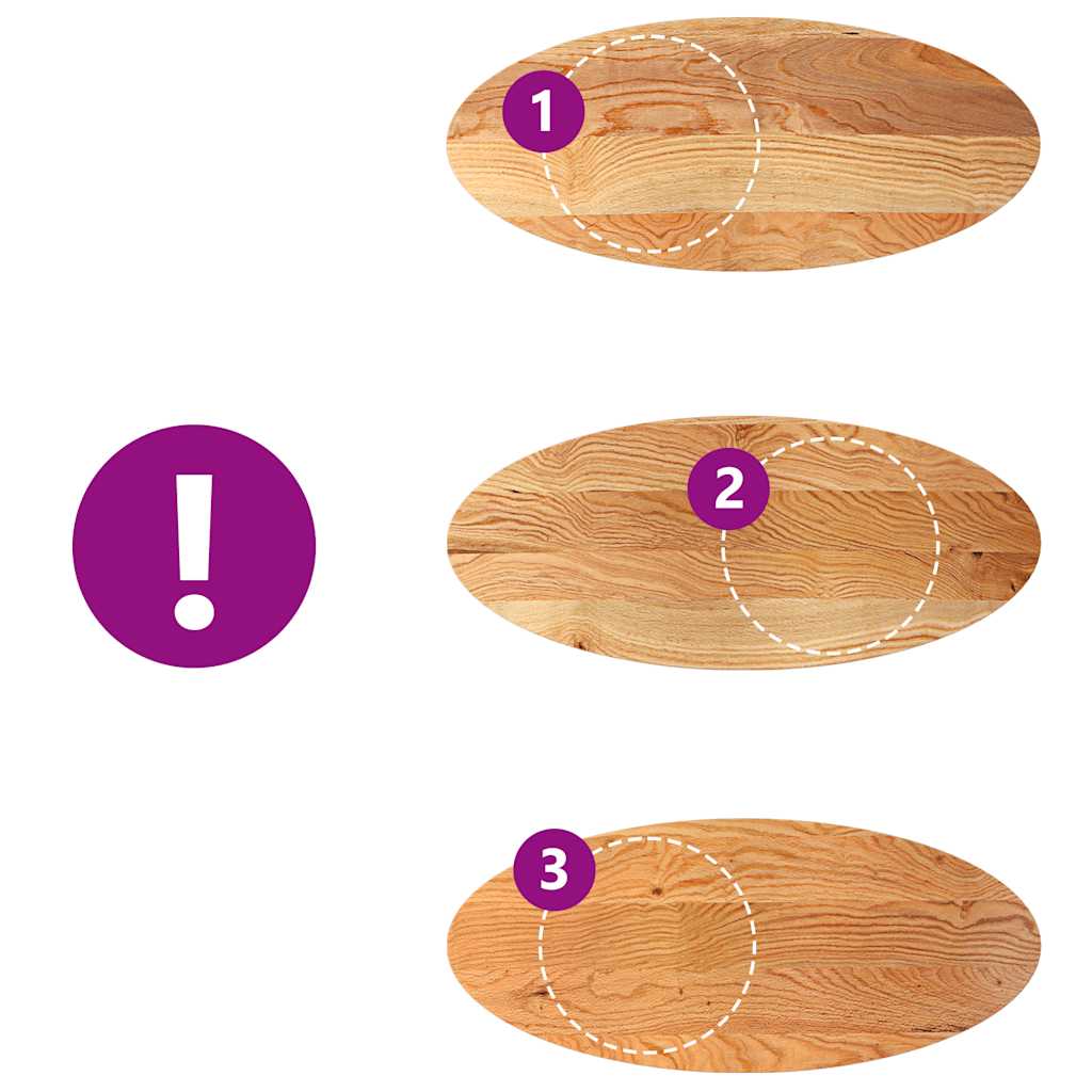 vidaXL Επιτραπέζια επιφάνεια Ανοιχτό Καφέ 140x60x2 εκ. Ξύλο Δρυός Οβάλ