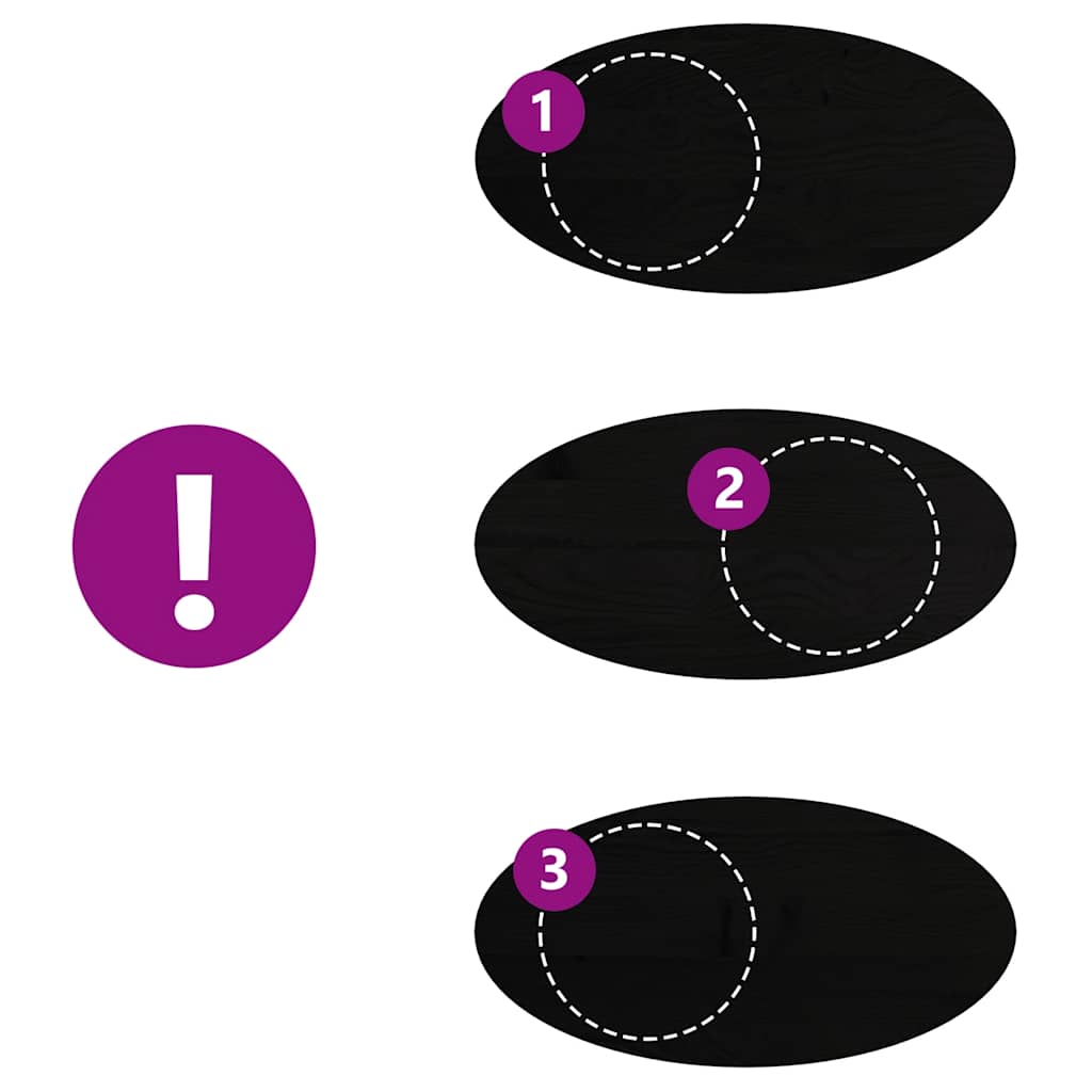 vidaXL Επιτραπέζια επιφάνεια Σκούρο Καφέ 120x60x2 εκ. Ξύλο Δρυός Οβάλ