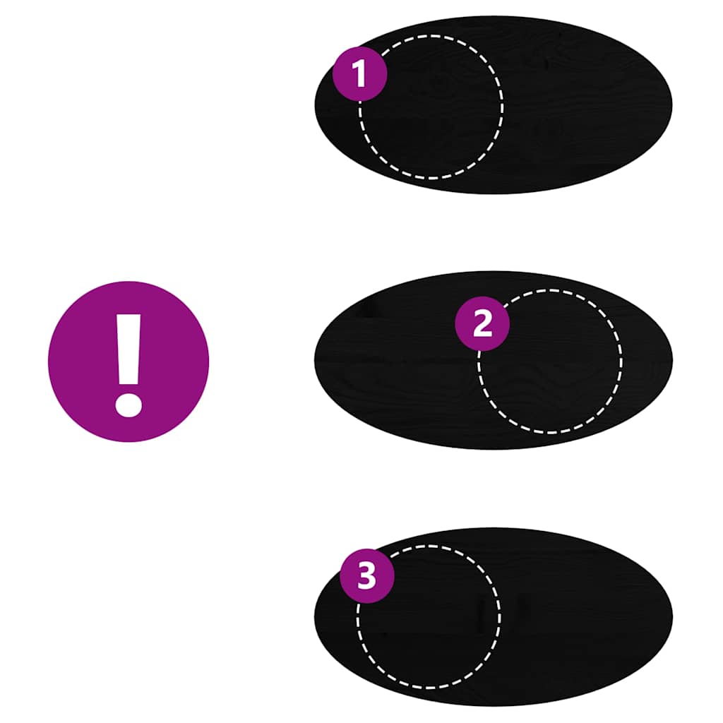 vidaXL Επιτραπέζια επιφάνεια Σκούρο Καφέ 120x60x4 εκ. Ξύλο Δρυός Οβάλ