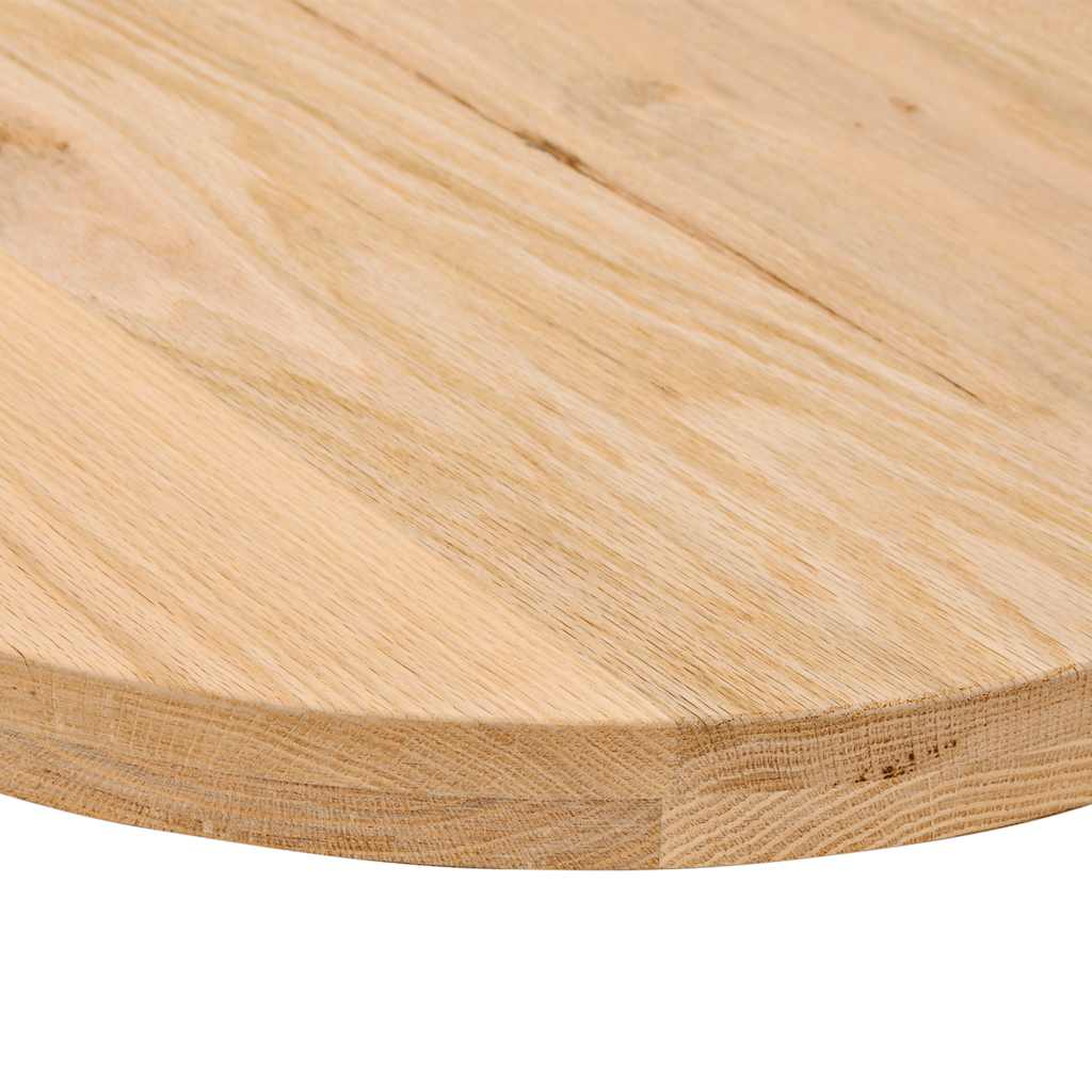 vidaXL Επιτραπέζια επιφάνεια 120x60x4 εκ. από Μασίφ Ξύλο Δρυός Οβάλ