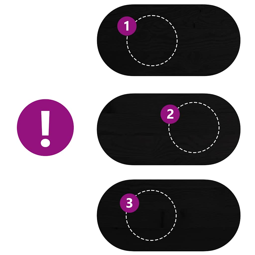 vidaXL Επιτραπέζια επιφάνεια Σκούρο Καφέ 100x50x2 εκ. Ξύλο Δρυός Οβάλ