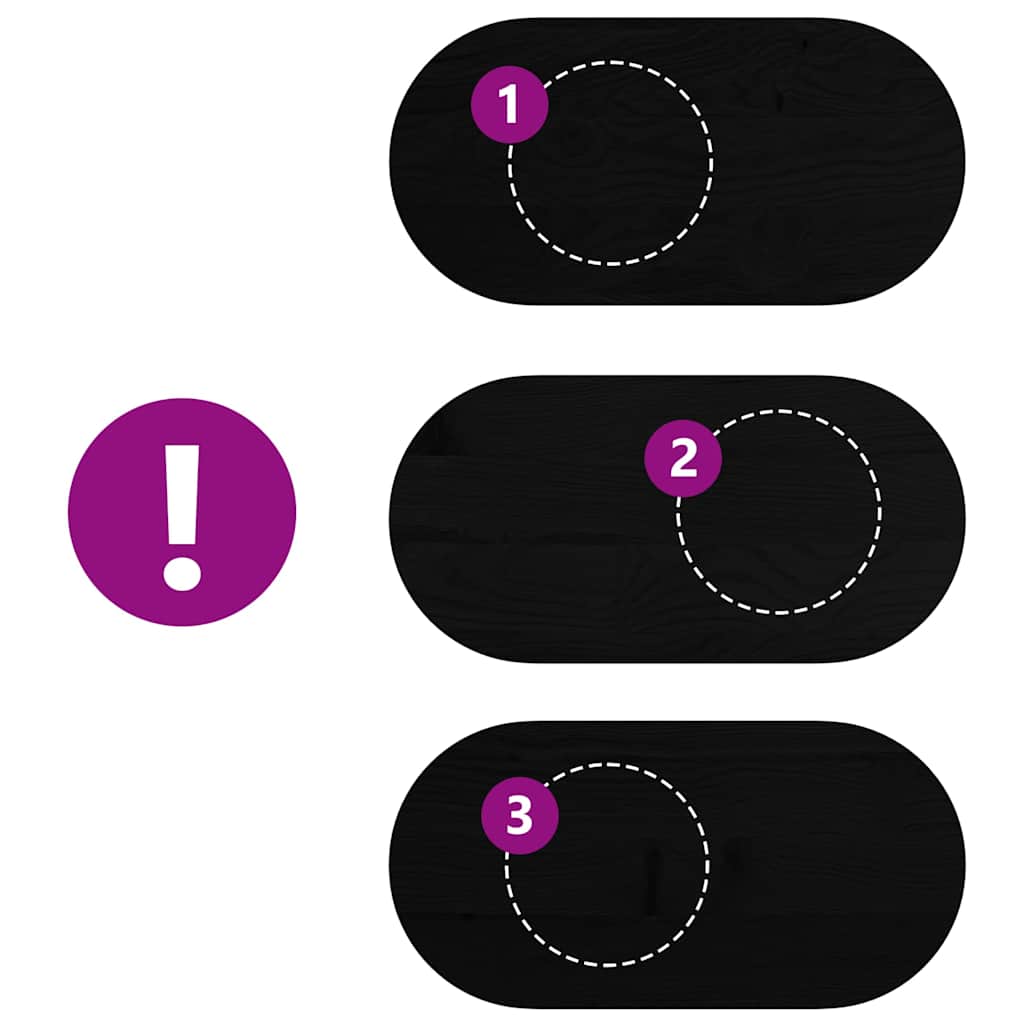 vidaXL Επιτραπέζια επιφάνεια Σκούρο Καφέ 100x50x4 εκ. Ξύλο Δρυός Οβάλ