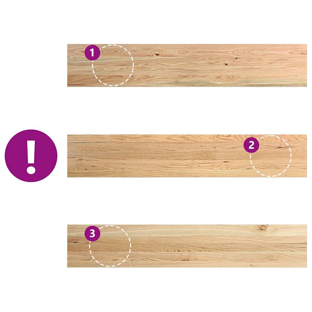 vidaXL Περβάζια παραθύρων 2 τεμ. 140x25x2 εκ. Ακατέργαστο Μασίφ Δρυός