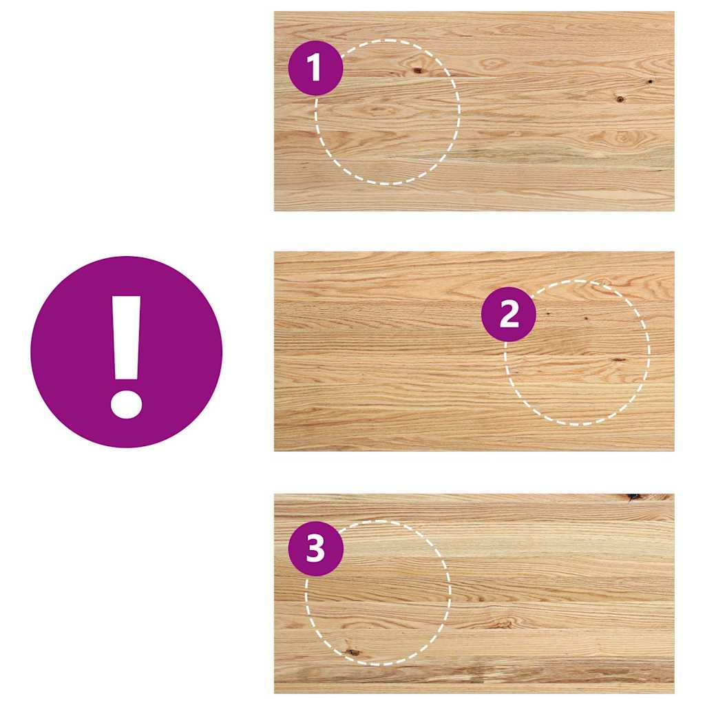 vidaXL Περβάζια παραθύρων 2 τεμ. 80x40x2 εκ. Ακατέργαστο Μασίφ Δρυός