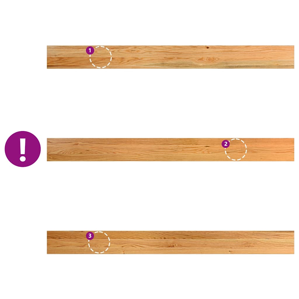 vidaXL Περβάζια παραθύρων 2 τεμ. Αν. Καφέ 160x15x2εκ. Μασίφ Ξύλο Δρυός