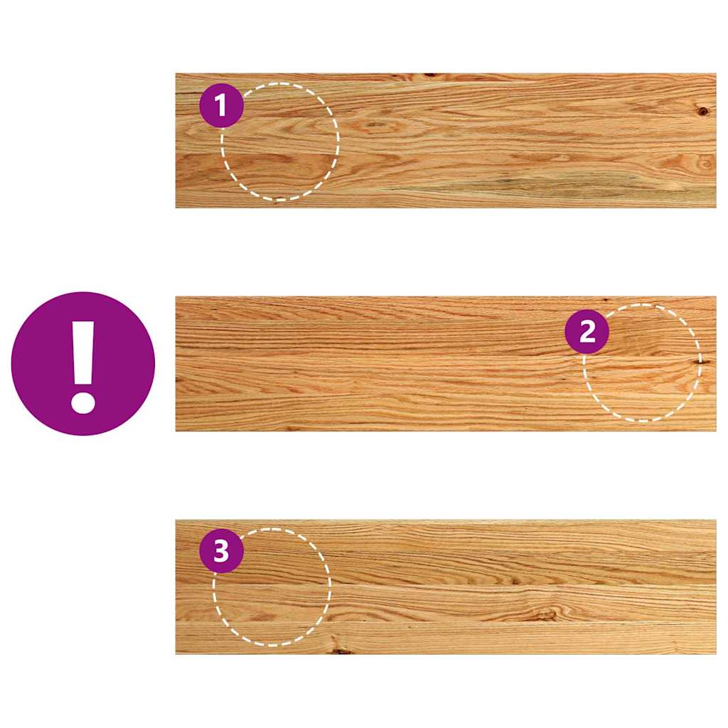 vidaXL Περβάζια παραθύρων 2 τεμ. Αν. Καφέ 80x20x2 εκ. Μασίφ Ξύλο Δρυός